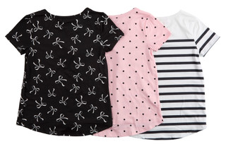 Thumbnail 2: Bkind Big Girls 3 Pk Short Sleeve Tops 