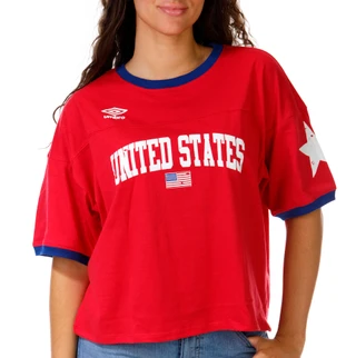 Thumbnail 1: Umbro Short Sleeve USA Boxy Crop Tee 