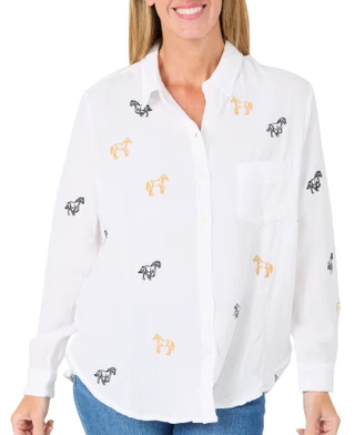 Thumbnail 1: Philosophy Women's Long Sleeve Button Down Top 