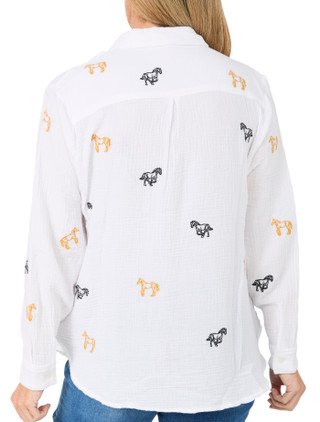 Thumbnail 2: Philosophy Women's Long Sleeve Button Down Top 