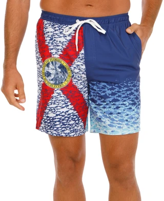 Thumbnail 1: REEL LEGENDS 7 Volley Print Swim Shorts 