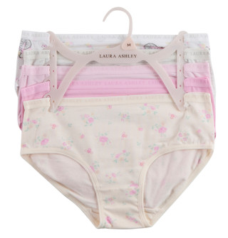 Thumbnail 1: Laura Ashley Women's 5 Pk Brief Panties 