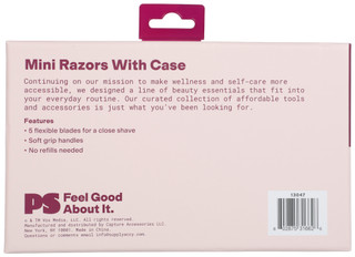 Thumbnail 2: Popsugar Mini Travel Razors Set – 3 Pack 