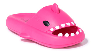Thumbnail 1: AMERICAN EXCHANGE Girls Shark Slide Sandals 