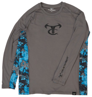 Thumbnail 1: TRUE TIMBER Men's RipWater Long Sleeve Crew Shirt 