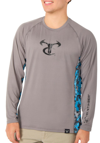 Thumbnail 2: TRUE TIMBER Men's RipWater Long Sleeve Crew Shirt 
