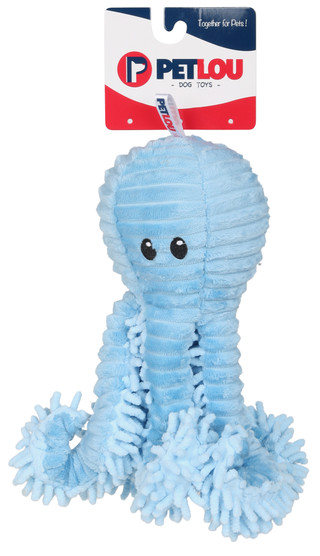 Thumbnail 1: Petlou 9 in Blue Ray Octopus Pet Toy 