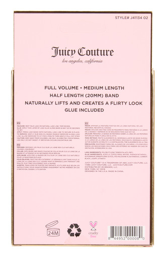 Thumbnail 2: Juicy Couture 3 Pk Half False Flirty Eye Lashes w/Glue 