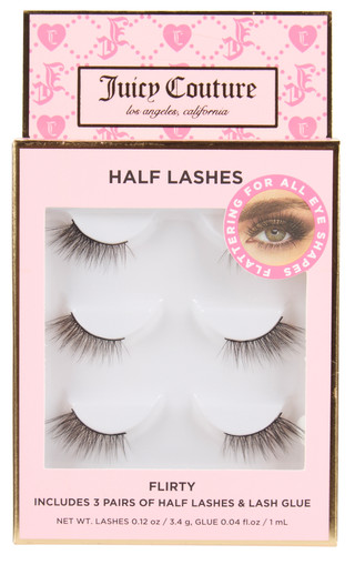 Thumbnail 1: Juicy Couture 3 Pk Half False Flirty Eye Lashes w/Glue 