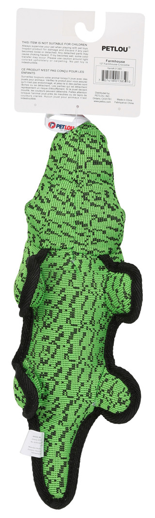 Thumbnail 2: Petlou Farmhouse Crocodile Pet Toy 
