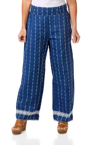 Thumbnail 1: Nanette Lepore Women's Embroidered Tencel Pants 