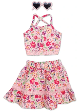 Thumbnail 1: B TWEEN Toddler Girls 3 Pc Skirt Set  