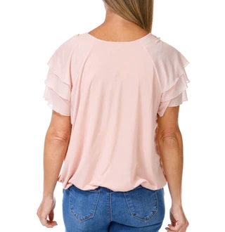 Thumbnail 2: ADRIENNE VITTADINI Women's Mesh Crochet Top  