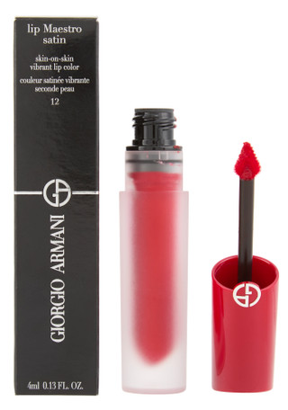Thumbnail 1: Giorgio Armani Lip Maestro Satin Long-Lasting Lipstick 