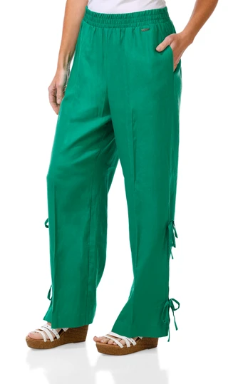 Thumbnail 1: NINE WEST Women's Linen Wide Leg Pants 