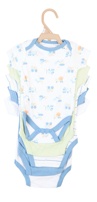 Thumbnail 2: Chick Pea Baby Boys 5 Pk Creepers 