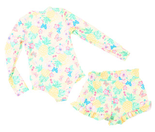 Thumbnail 2: Young Hearts Little Girls 2 Pc Swimsuit Set  