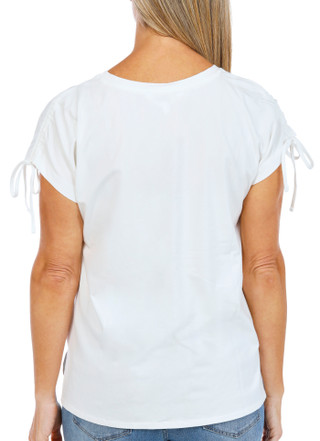 Thumbnail 2: Kiss & Fly Women's Short Sleeve American Flag Top 