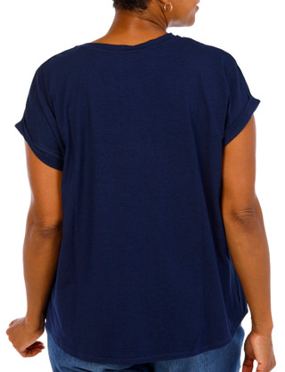Thumbnail 2: Kiss & Fly Plus Short Sleeve Sequin Fireworks Top 