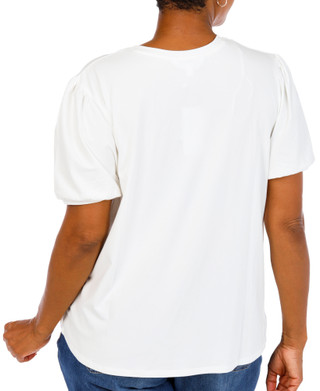 Thumbnail 3: Kiss & Fly Plus Short Sleeve Americana Sunflower Top 