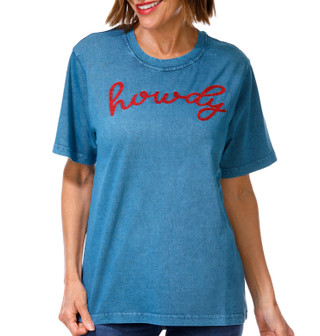 Thumbnail 1: A3M Women's Short Sleeve Embroidered USA Tee 