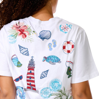 Thumbnail 3: A3M Women's Short Sleeve Embroidered USA Tee 