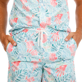 Thumbnail 4: REEL LEGENDS Short Sleeve Cabana Print Pocket Shirt 