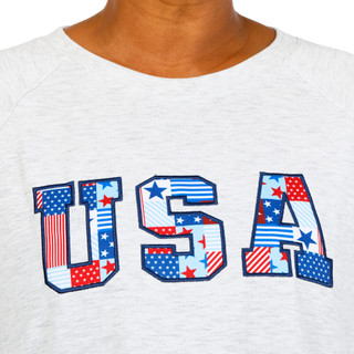 Thumbnail 3: Philosophy Plus Long Sleeve USA Crew Neck Pullover  