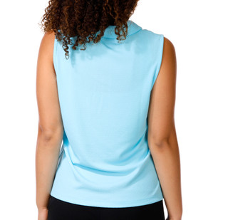 Thumbnail 3: Coral Bay Golf Petite Sleeveless 1/4 Zip Polo Top 