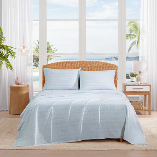 Thumbnail 1: TOMMY BAHAMA  Palm Tree Ikat Cotton Sheet Set 