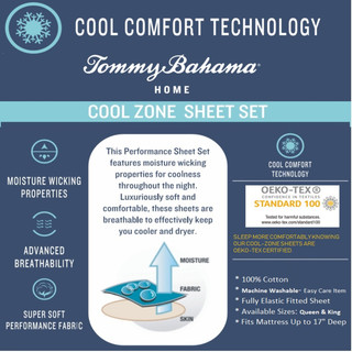 Thumbnail 8: TOMMY BAHAMA Cool Zone Cotton Sheet Set 