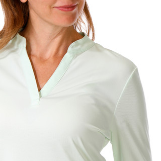 Thumbnail 2: REEL LEGENDS Women's Long Sleeve Freeline Mandarin Top 