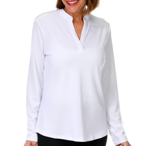 Thumbnail 1: REEL LEGENDS Women's Long Sleeve Freeline Mandarin Top 
