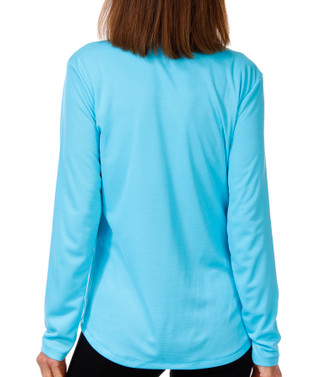 Thumbnail 2: REEL LEGENDS Women's Long Sleeve Freeline Mandarin Top 