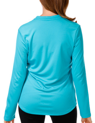 Thumbnail 2: REEL LEGENDS Women's Long Sleeve Freeline Mandarin Top 