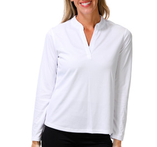 Thumbnail 1: REEL LEGENDS Women's Long Sleeve Freeline Mandarin Top 