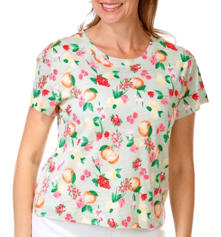 Thumbnail 1: Blue Sol Shortt Sleeve Fruit Crop Tee 