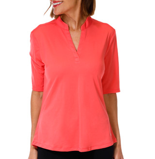 Thumbnail 1: REEL LEGENDS Women's Elbow Sleeve Freeline Mandarin Top 