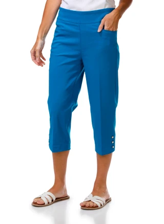 Thumbnail 1: Coral Bay Petite Solid Capris  