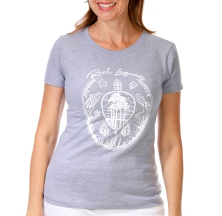 Thumbnail 1: REEL LEGENDS Short Sleeve Beach Turtle Tee 
