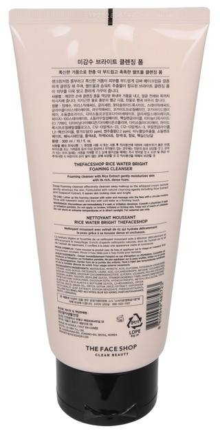 Thumbnail 4: THE FACE SHOP 10.1 oz Rice Water Bright Foaming Cleanser 