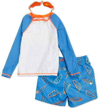 Thumbnail 2: BCOOL Little Boys 3 Pc Swim Shorts Set  