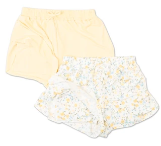 Thumbnail 3: No Comment Girls 2 Pk Double Layer Butterfly Shorts 