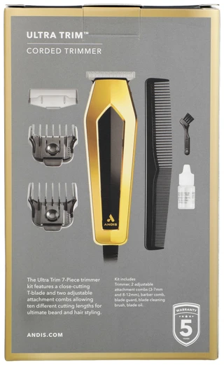 Thumbnail 2: Andis Men's 7 Pc T-Blade Trimmer Kit 