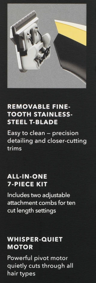 Thumbnail 3: Andis Men's 7 Pc T-Blade Trimmer Kit 