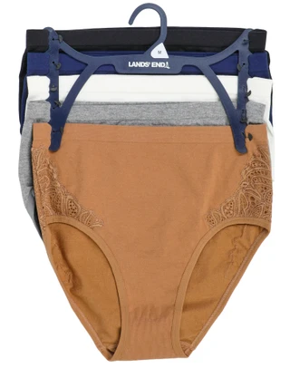 Thumbnail 1: Lands End Women's 5 Pk Brief Panties 