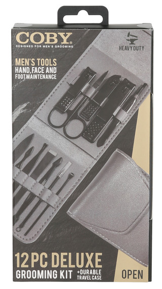Thumbnail 1: Coby Men's 12 Pc Deluxe Grooming Kit 