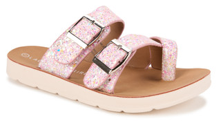 Thumbnail 1: Laundry Girl Girls Toe Loop Crochet Slides 