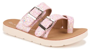 Thumbnail 1: Laundry Girl Girls Toe Loop Crochet Slides 