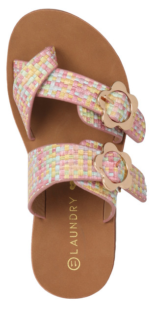 Thumbnail 3: Laundry Girl Girls Toe Loop Crochet Slides 